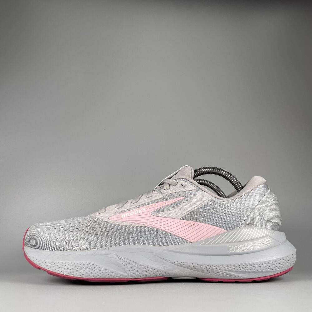 Brooks Adrenaline GTS 24 Women's Size 10 B Grey Pink Running Shoes Sneakers GUC